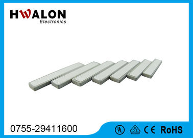 Pequeño microprocesador de cerámica del rectángulo del voltaje del elemento 12 - 24 del calentador del PTC del color blanco