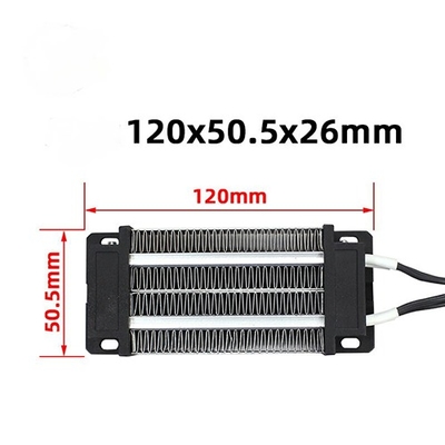 24V 200w 120X50.5X26mm ptc cerámico ventilador de aire calefactor elemento de calefacción para sistemas de aire acondicionado