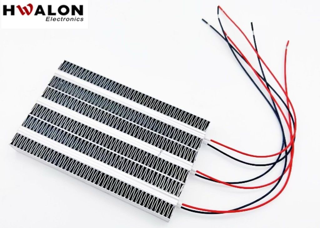 Calentador de aluminio PTC de 300W Calentador de aire cerámico de temperatura constante Elemento de calefacción para unidad de ventilación Dispositivo 120*75*15mm